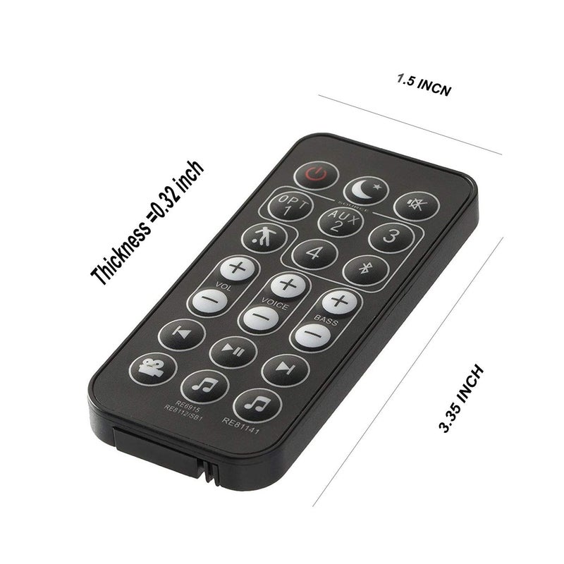 Motiexic Remote Control Compatible with Polk Audio Surroundbar Soundbar RE6214-1 RE62141 RTRE62141 Signa S2 SIGNAS2 - Image 2